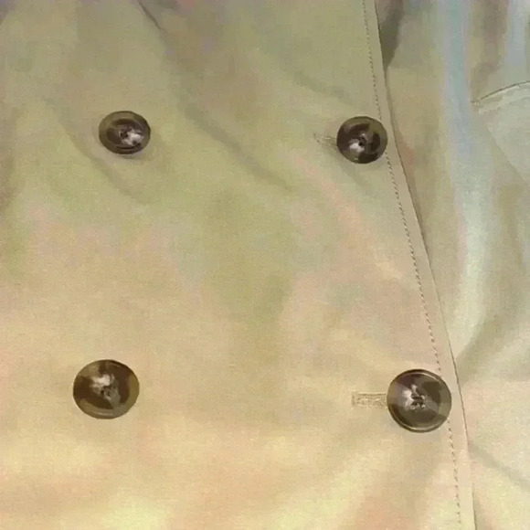 NWT Nine West ColorBlock Dual Tone Poplin Long Trench Old Money Coat Vest - Picture 7 of 12